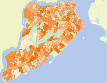 Staten Island population map