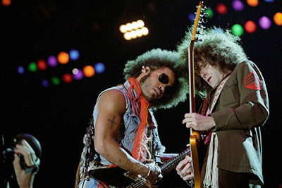 Lenny Kravitz on stage in Germany